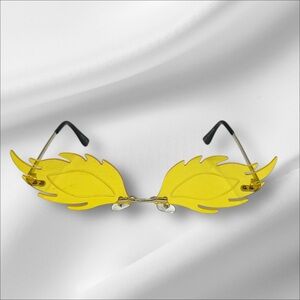 Yellow Flame Sunglasses